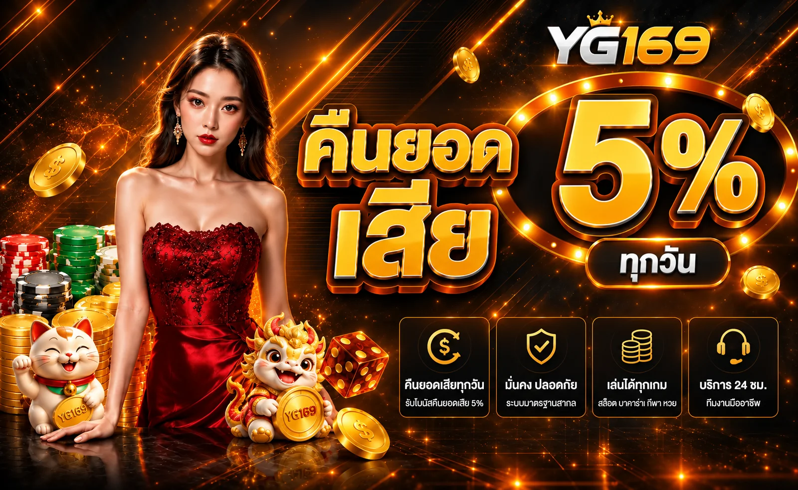 YG169 เว็บตรง ฝากถอนออโต้ เกมครบ ใช้งานง่าย